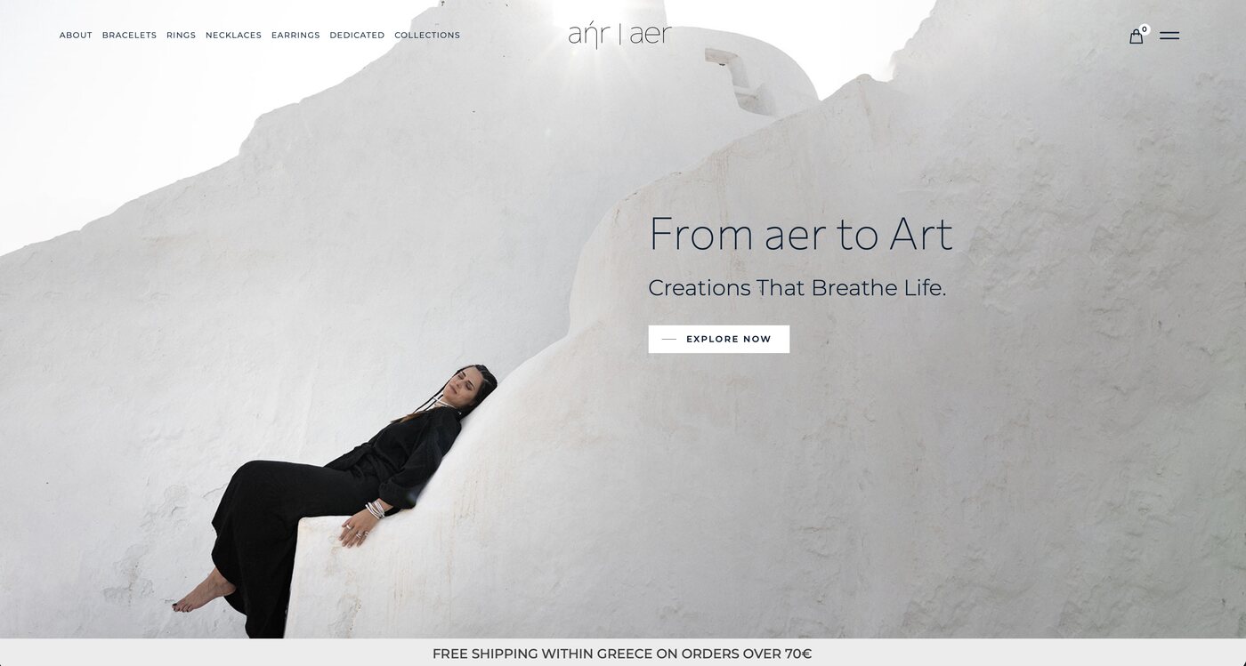 Home page of the aer website